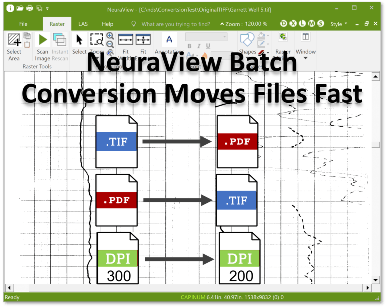 NeuraView Image Batch Conversion TIFF to PDF, PDF to TIFF, DPI Change