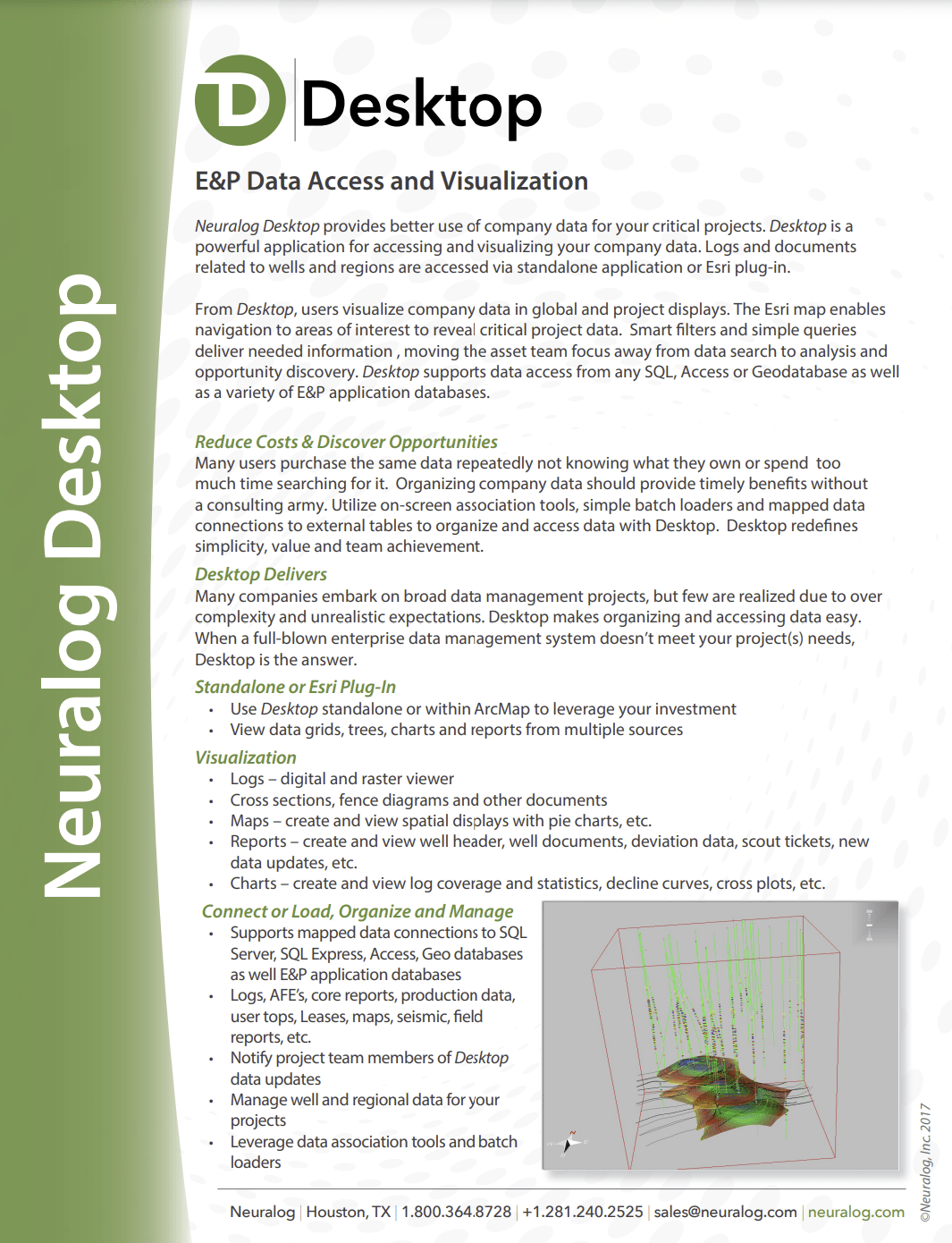 Neuralog Desktop Product Sheet