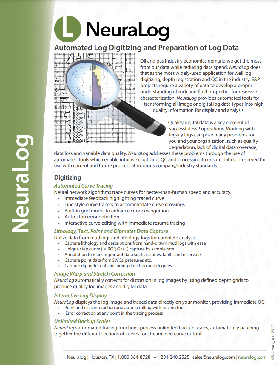 NeuraLog Product Sheet