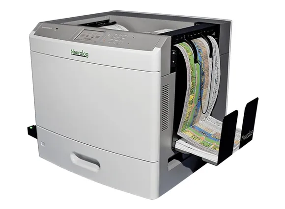 NeuraLaserColor II printer printing a color well log