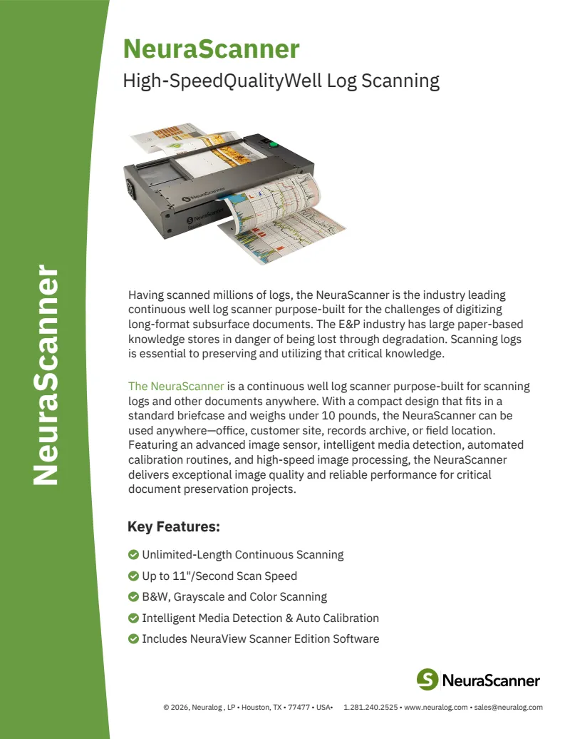 NeuraScanner Product Sheet