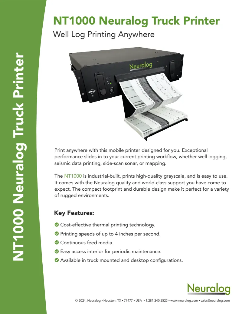 Neuralog NT1000 Product Sheet