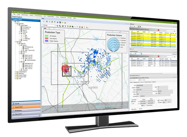Neuralog Desktop data management software on a monitor